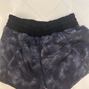 Lululemon Black and White tracker shorts